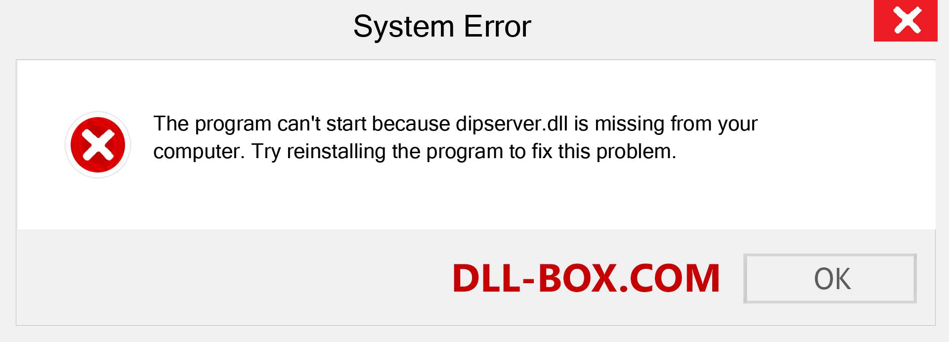  dipserver.dll file is missing?. Download for Windows 7, 8, 10 - Fix  dipserver dll Missing Error on Windows, photos, images